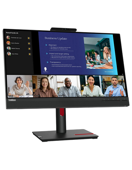 23,8" Monitor Lenovo T24v-30, IPS 1920x1080 FHD, Raven Black