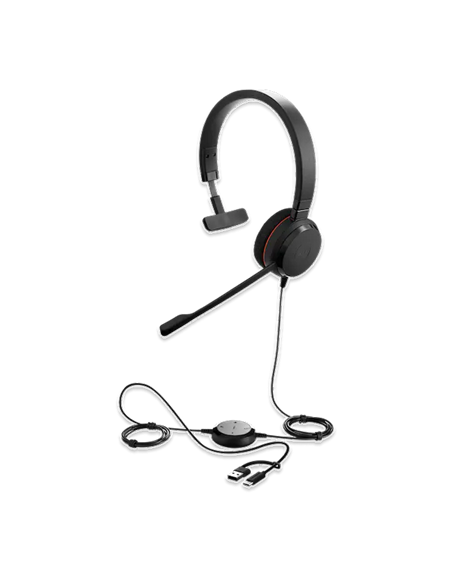 Căști Jabra Evolve 20 UC Mono, Negru