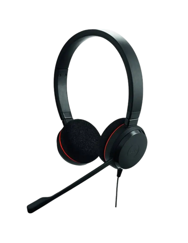 Headset Jabra Evolve 20 SE, Stereo MS, USB C/A adapter, Leather, Black