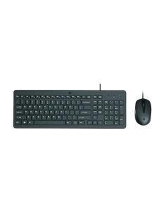 Клавиатура и мышь HP 150, Проводное, Чёрный