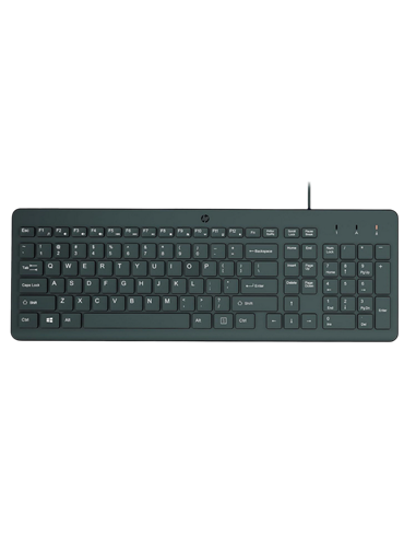Set Tastatură + Mouse HP 150, Cu fir, Negru