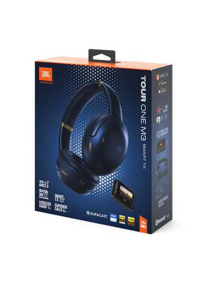 Căști JBL Tour One M3 Smart TXT, Albastru