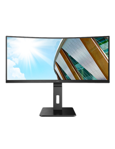 34" Монитор AOC CU34P2A, VA 3440x1440 WQHD, Чёрный