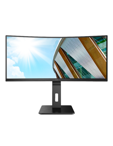 34" Monitor AOC CU34P2A, VA 3440x1440 WQHD, Negru