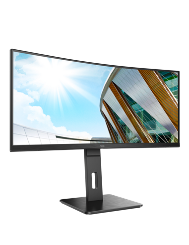 34" Монитор AOC CU34P2A, VA 3440x1440 WQHD, Чёрный