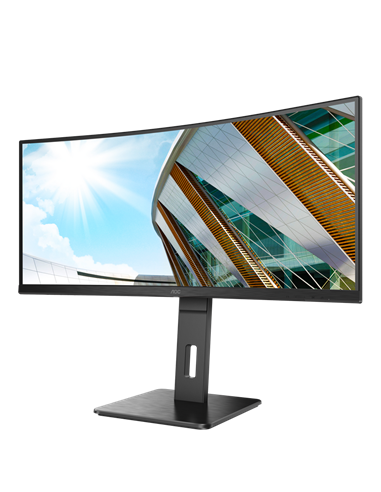 34" Монитор AOC CU34P2A, VA 3440x1440 WQHD, Чёрный
