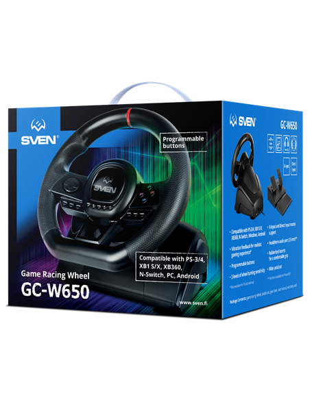 Baza Volanului SVEN GC-W650, Negru Baza Volanului SVEN GC-W650, Negru