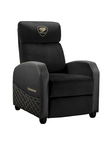 Scaun Gaming Cougar Ranger Elite, Țesătură, PU Piele, Auriu