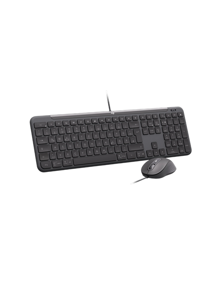 Клавиатура и мышь Logitech Signature Slim MK620, Проводное, Чёрный