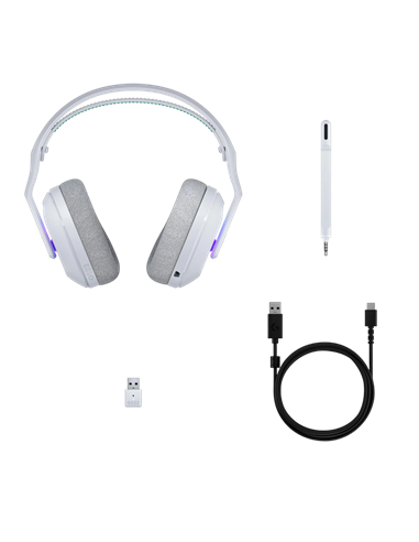 Căști Logitech G522, Bluetooth/USB, Alb