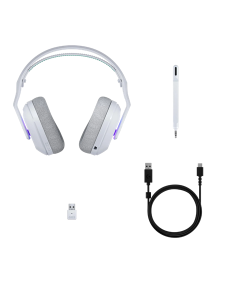 Căști Logitech G522, Bluetooth/USB, Alb