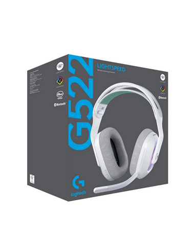 Căști Logitech G522, Bluetooth/USB, Alb