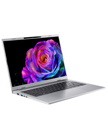 Ноутбук 14" Acer Aspire 14 AI OLED A14-61M, Pure Silver, AMD Ryzen AI 7 350, 32Гб/1024Гб, Linux Ubuntu