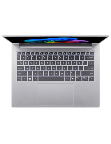 Ноутбук 14" Acer Aspire 14 AI OLED A14-61M, Pure Silver, AMD Ryzen AI 7 350, 32Гб/1024Гб, Linux Ubuntu