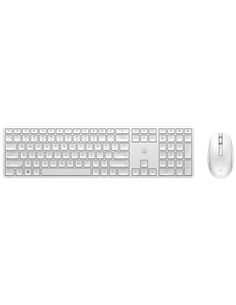 Клавиатура и мышь HP 650, Беспроводное, Белый