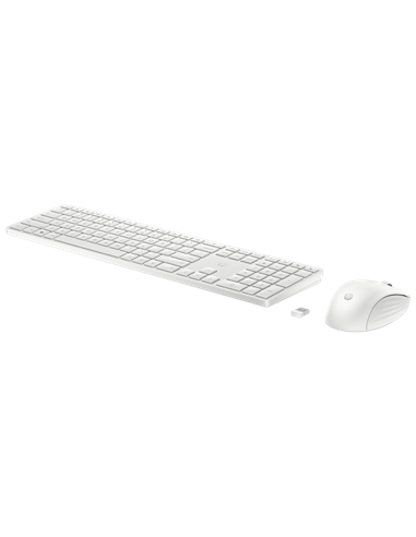 Set Tastatură + Mouse HP 650, Fără fir, Alb