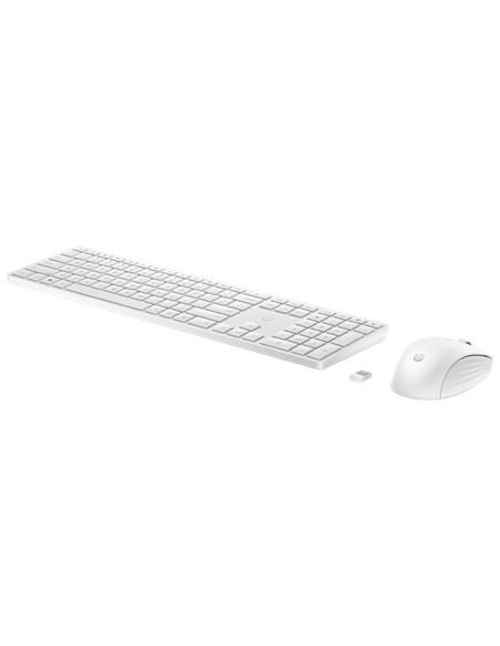 Set Tastatură + Mouse HP 650, Fără fir, Alb