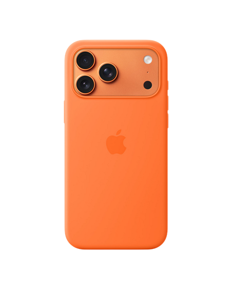Чехол Apple iPhone 17 Pro Max Silicone Case with MagSafe, Оранжевый