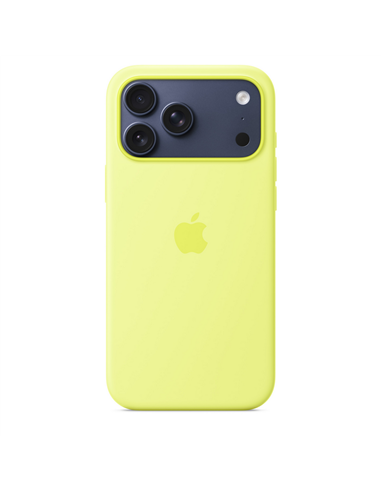 Чехол Apple iPhone 17 Pro Max Silicone Case with MagSafe, Neon Yellow