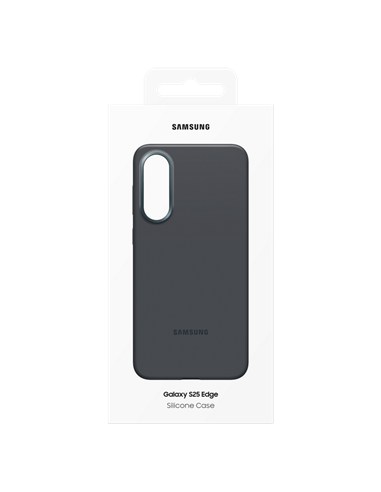 Husă Samsung Silicone Cover pentru Galaxy S25 Edge, Negru