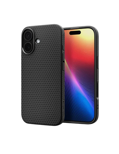 Husă Spigen Liquid Air pentru Apple iPhone 17, Negru mat