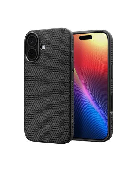 Husă Spigen Liquid Air pentru Apple iPhone 17, Negru mat