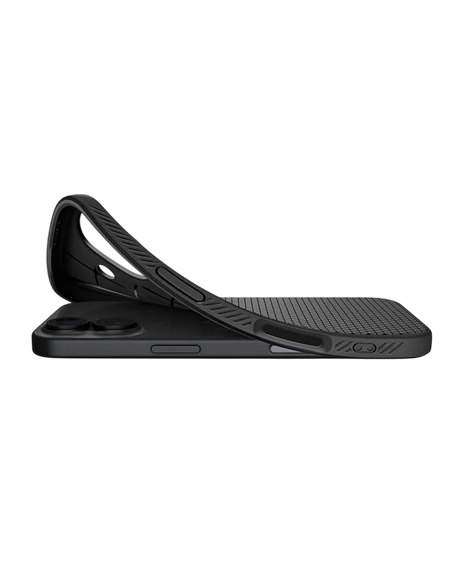 Husă Spigen Liquid Air pentru Apple iPhone 17, Negru mat