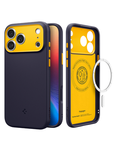 Husă Spigen Nano Pop with MagSafe pentru Apple iPhone 17 Pro, Bluebery Navy