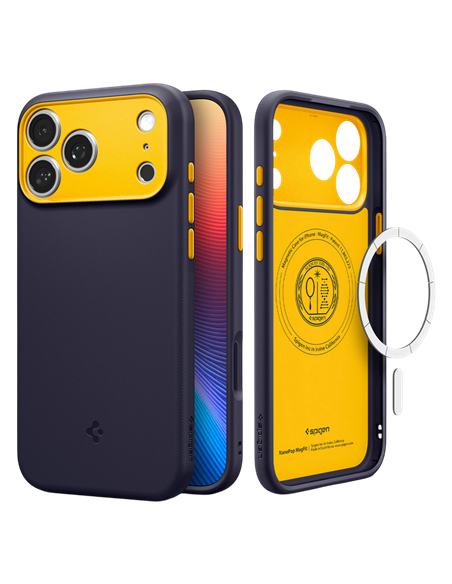 Husă Spigen Nano Pop with MagSafe pentru Apple iPhone 17 Pro, Bluebery Navy