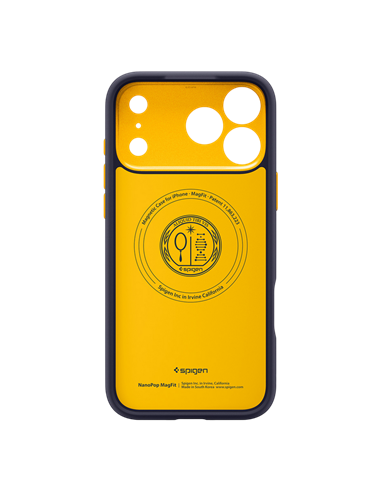 Husă Spigen Nano Pop with MagSafe pentru Apple iPhone 17 Pro, Bluebery Navy