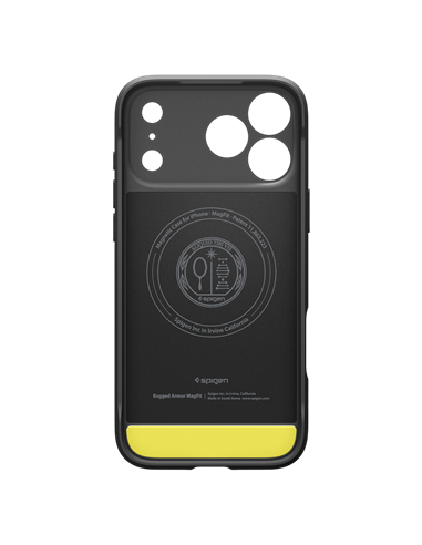 Husă Spigen Rugged Armor Mag pentru Apple iPhone 17 Pro, Negru Mat