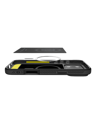 Husă Spigen Rugged Armor Mag pentru Apple iPhone 17 Pro, Negru Mat