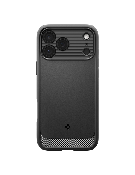 Husă Spigen Rugged Armor Mag pentru Apple iPhone 17 Pro, Negru Mat