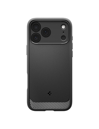 Husă Spigen Rugged Armor Mag pentru Apple iPhone 17 Pro Max, Negru Mat