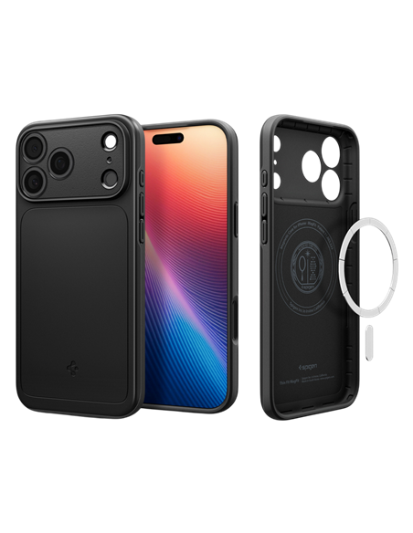 Husă Spigen Thin Fit Mag Magsafe pentru Apple iPhone 17 Pro, Negru