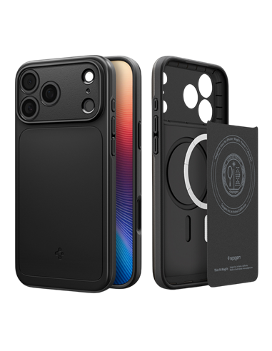 Husă Spigen Thin Fit Mag Magsafe pentru Apple iPhone 17 Pro, Negru