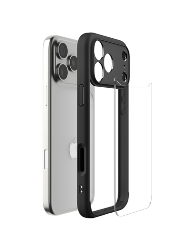 Husă Spigen Ultra Hybrid pentru Apple iPhone 17 Pro, Negru mat
