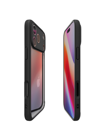 Husă Spigen Ultra Hybrid pentru Apple iPhone 17 Pro, Negru mat