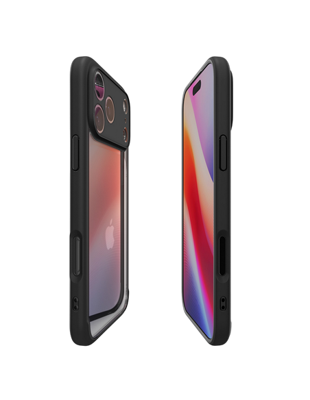 Husă Spigen Ultra Hybrid pentru Apple iPhone 17 Pro, Negru mat