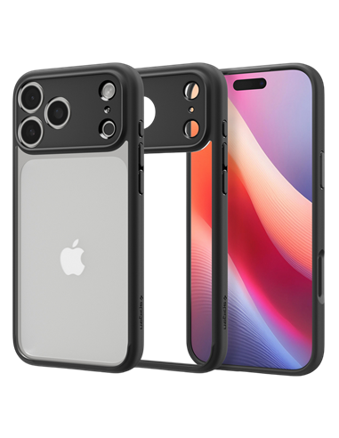 Husă Spigen Ultra Hybrid pentru Apple iPhone 17 Pro Max, Negru mat