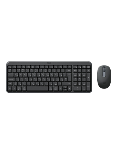 Set Tastatură + Mouse Logitech MK250, Fără fir, Negru