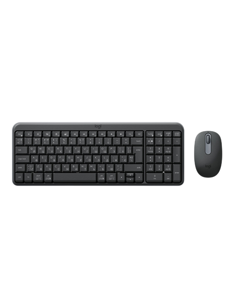 Set Tastatură + Mouse Logitech MK250, Fără fir, Negru