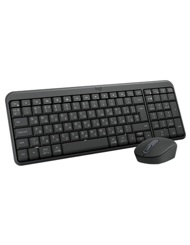 Set Tastatură + Mouse Logitech MK250, Fără fir, Negru