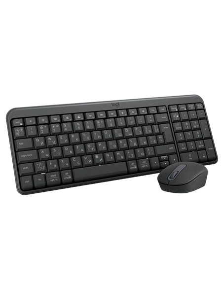Set Tastatură + Mouse Logitech MK250, Fără fir, Negru