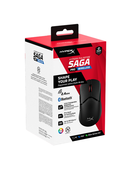Gaming Mouse HyperX Pulsefire Saga Pro, Negru