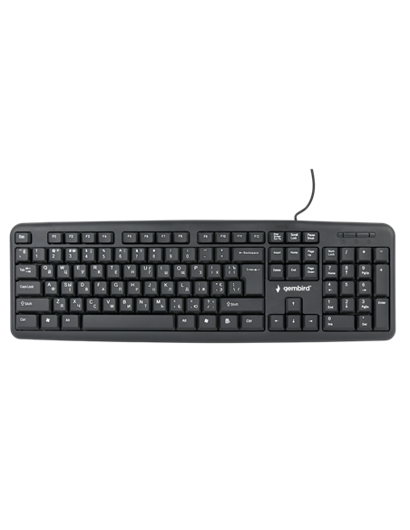 Tastatură Gembird KB-U-103-UA, Cu fir, Negru