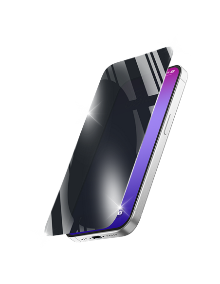 Защитное стекло Cellularline Tempered Glass Privacy для Apple iPhone 17 Pro, Черный