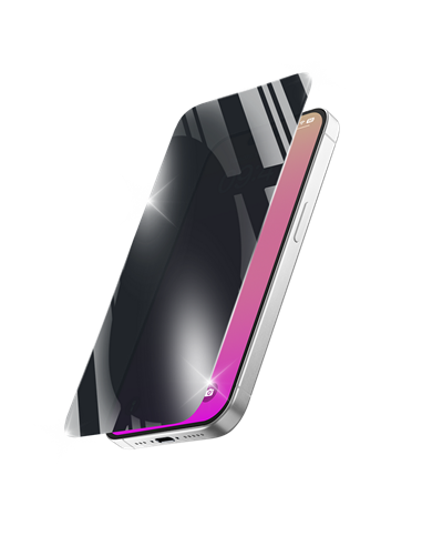 Защитное стекло Cellularline Tempered Glass Privacy для Apple iPhone 17, Черный
