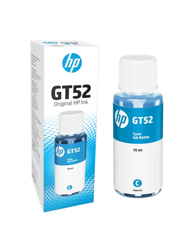 Контейнер с чернилами HP GT52, 70мл, Голубой