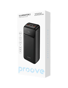 Портативное зарядное устройство Proove Illuminator 2, 20000мА·ч, Черный 2